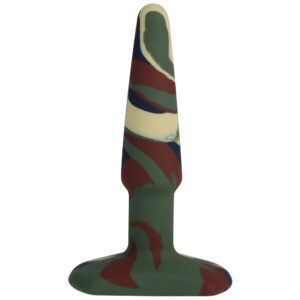 Alternative view of A-Play Groovy 4 in. Silicone Anal Plug Camouflage