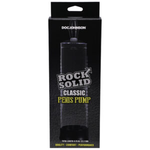 Rock Solid Classic Penis Pump Black/Clear - Image 2