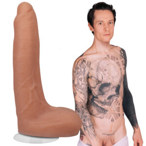 Alternative view of Signature Cocks Owen Gray 9 in. TRUSKYN Silicone Dildo with Vac-U-Lock Suction Cup