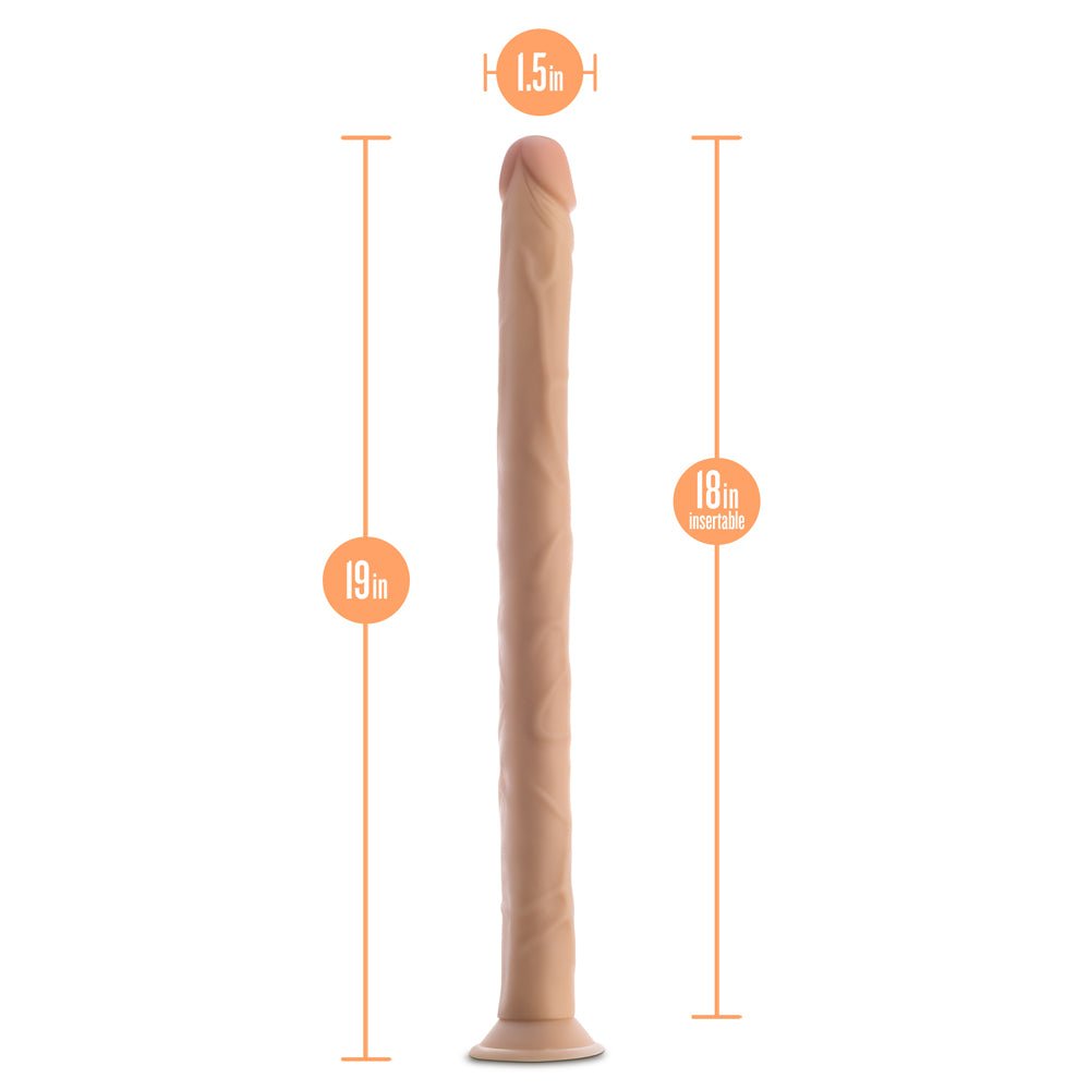Dr. Skin 19 in. Dildo Beige - Image 6