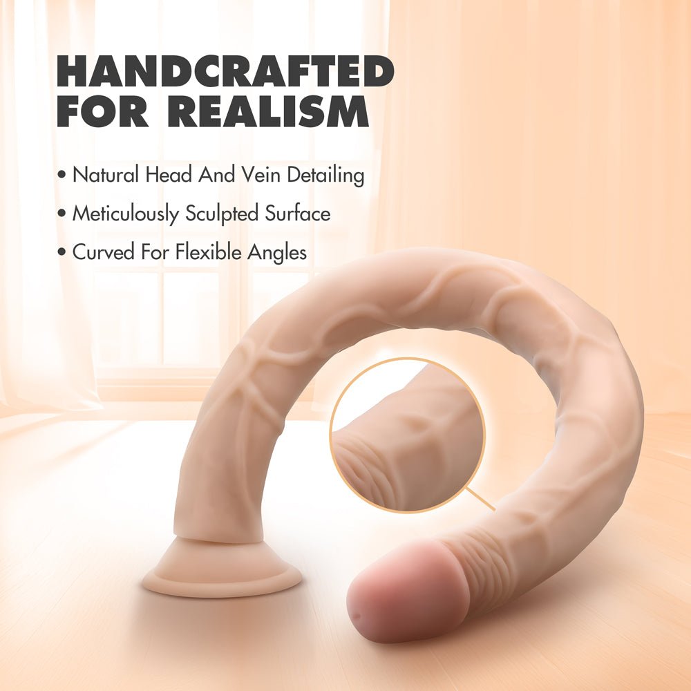 Dr. Skin 19 in. Dildo Beige - Image 9