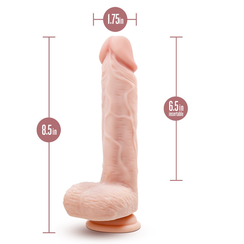 Dr. Skin Silicone Dr. Ethan 8.5 in. Gyrating Dildo with Remote Control Beige - Image 5