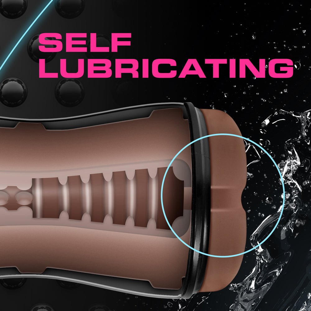 Loverboy The DJ Self-Lubricating Anal Stroker Brown - Image 3