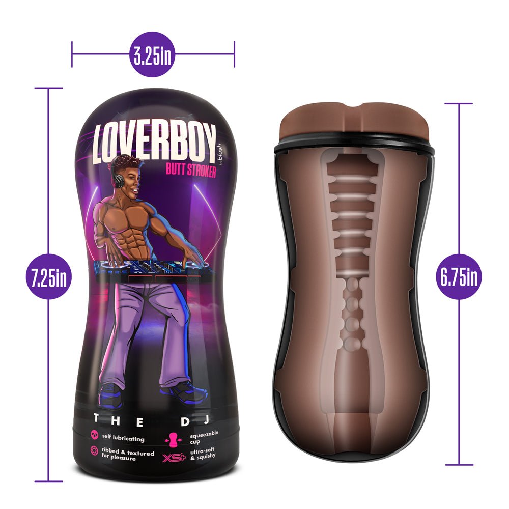 Loverboy The DJ Self-Lubricating Anal Stroker Brown - Image 7