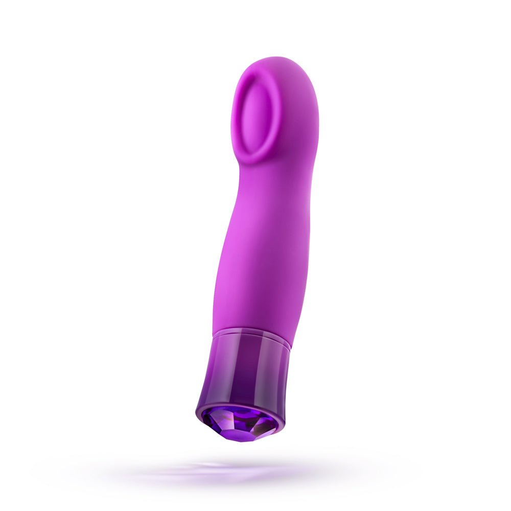 Blush Oh My Gem Charm Rechargeable Warming Silicone Cupped Vibrator Amethyst - Image 3