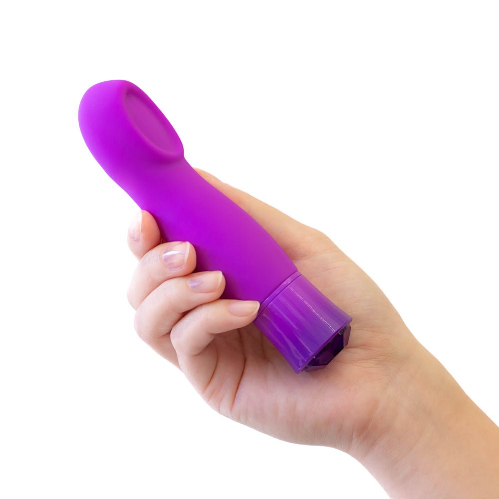 Blush Oh My Gem Charm Rechargeable Warming Silicone Cupped Vibrator Amethyst - Image 6