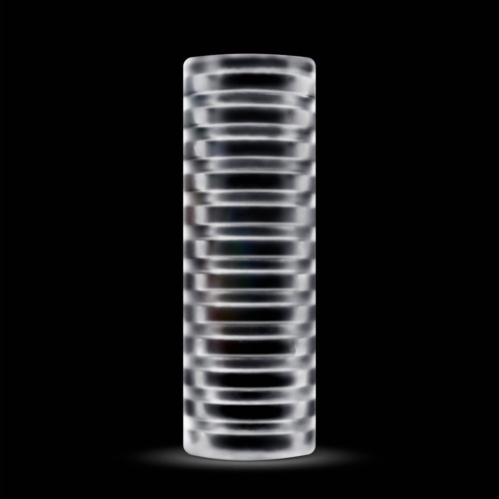 RIZE! Ribz Glow in the Dark Self-Lubricating Stroker Clear - Image 2