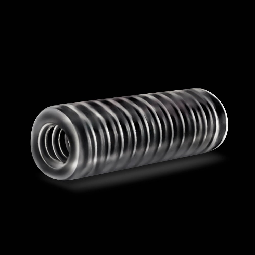 RIZE! Ribz Glow in the Dark Self-Lubricating Stroker Clear - Image 3