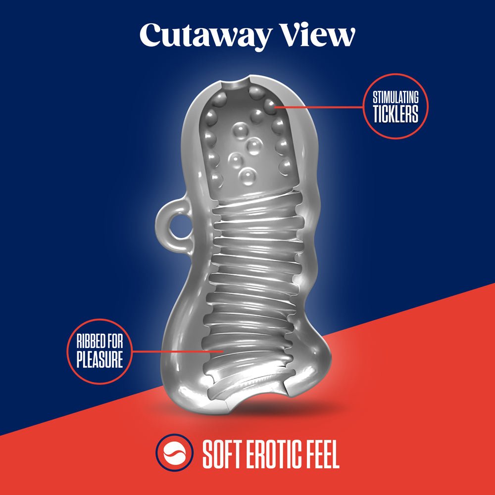 RIZE! Squeezy Ergonomic Stroker Clear - Image 5