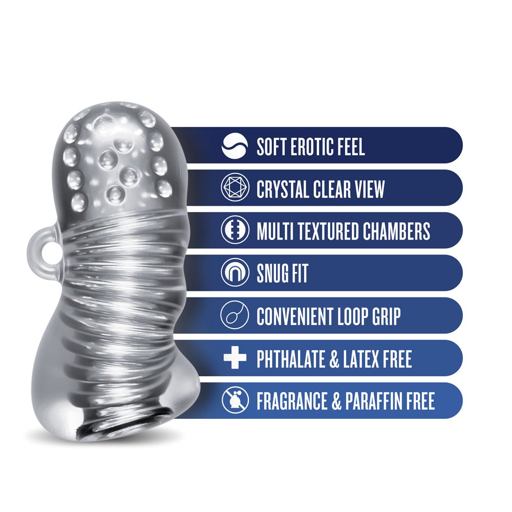 RIZE! Squeezy Ergonomic Stroker Clear - Image 8