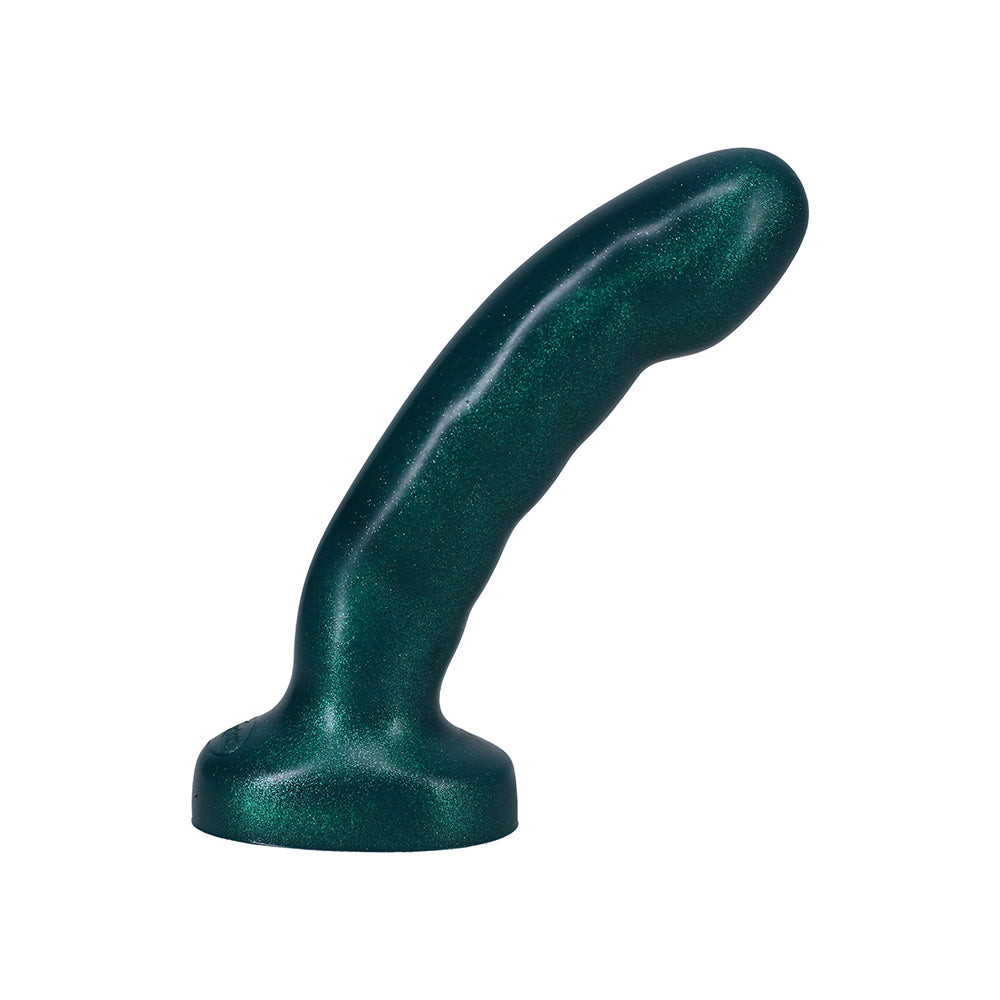 Tantus Acute 5.5 in. Curved Dildo Medium-Firm Emerald - Image 5