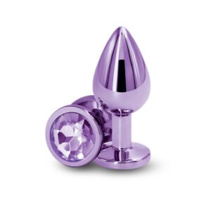 Alternative view of Rear Assets Metal Anal Plug Medium Purple