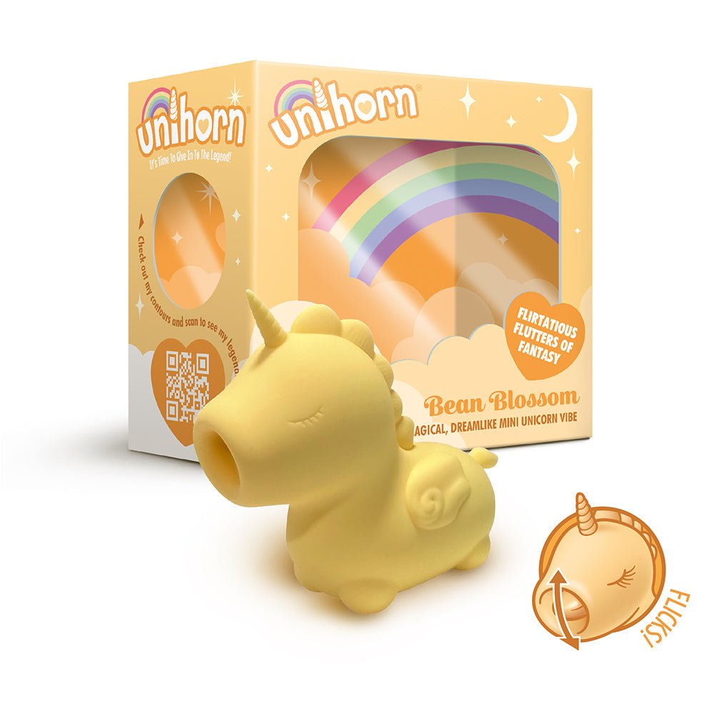 Unihorn Bean Blossom Flicking Vibrator Yellow - Image 3