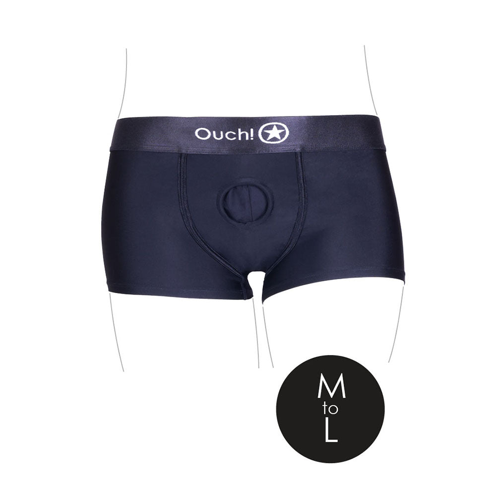 Ouch! Vibrating Strap-on Boxer Black M/L - Image 5