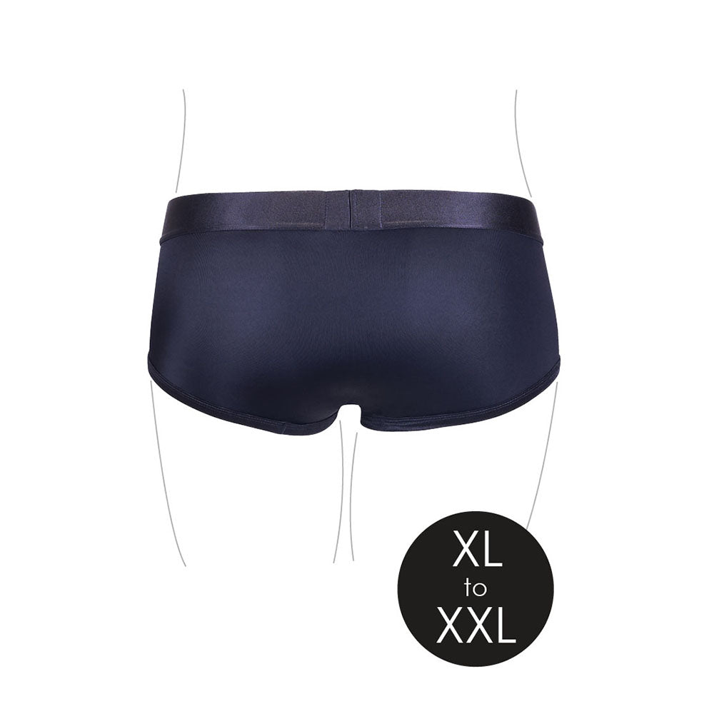 Ouch! Vibrating Strap-on Brief Black XL/2XL - Image 6