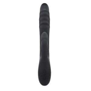 Playboy Rapid Rabbit Rechargeable Silicone Dual Stimulation Vibrator Black - Image 3