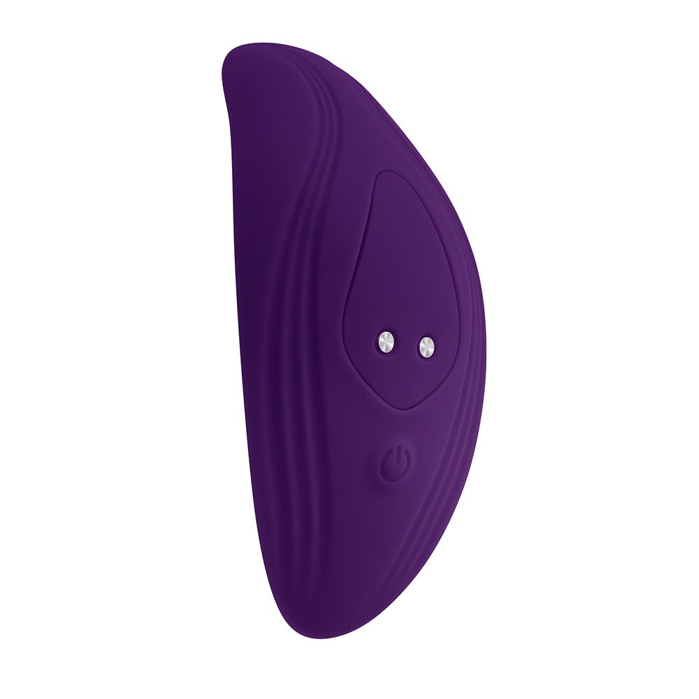 Playboy Our Little Secret Rechargeable Remote Controlled Silicone Underwear Vibrator Acai - Image 4