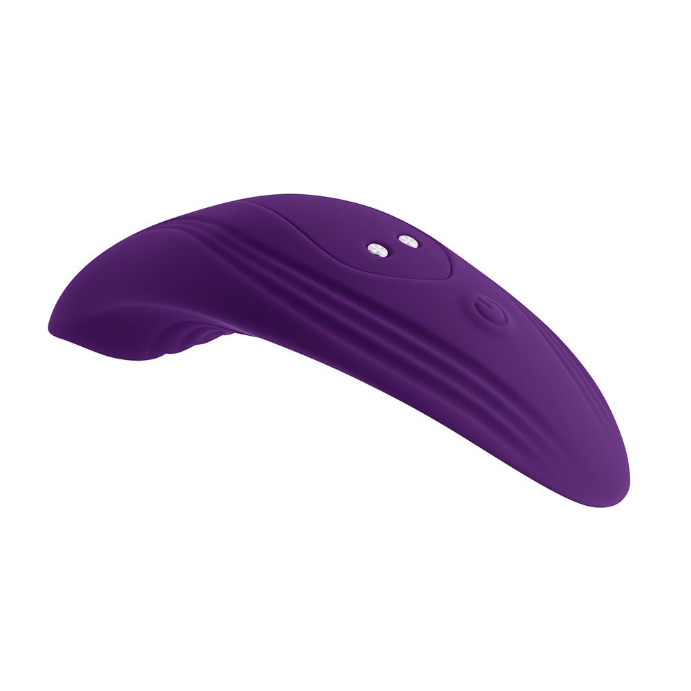Playboy Our Little Secret Rechargeable Remote Controlled Silicone Underwear Vibrator Acai - Image 7