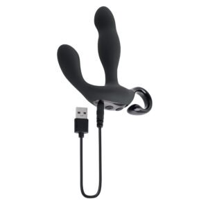Playboy Come Hither Rechargeable Remote Controlled Silicone Vibrating Prostate Massager Black - Image 6