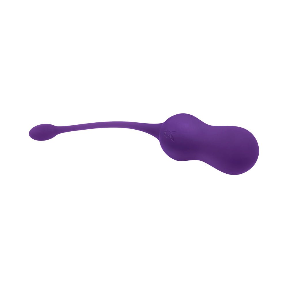 Playboy Double Time Rechargeable Remote Controlled Vibrating Silicone Dual Kegel Balls Acai - Image 9