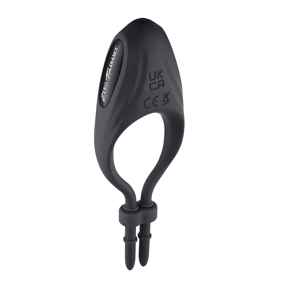Zero Tolerance Perfect Fit Rechargeable Vibrating Silicone Lasso Cockring Black - Image 3