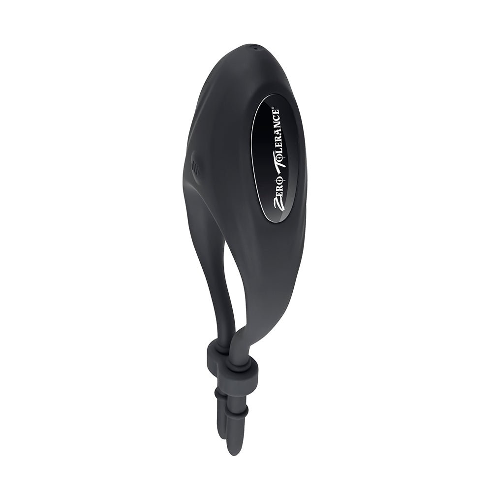 Zero Tolerance Perfect Fit Rechargeable Vibrating Silicone Lasso Cockring Black - Image 5