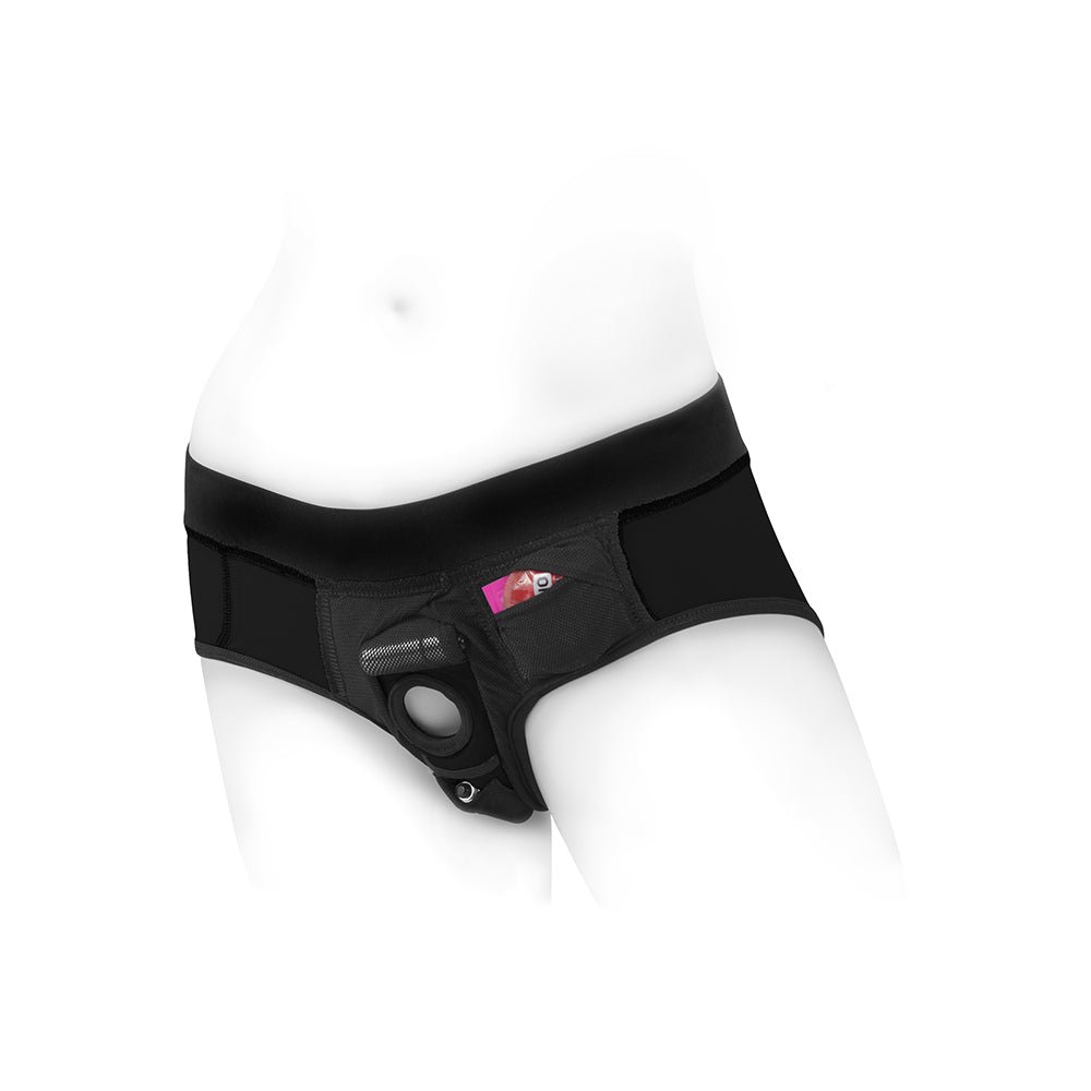SpareParts Tomboi Nylon Briefs Harness Black Size M - Image 5