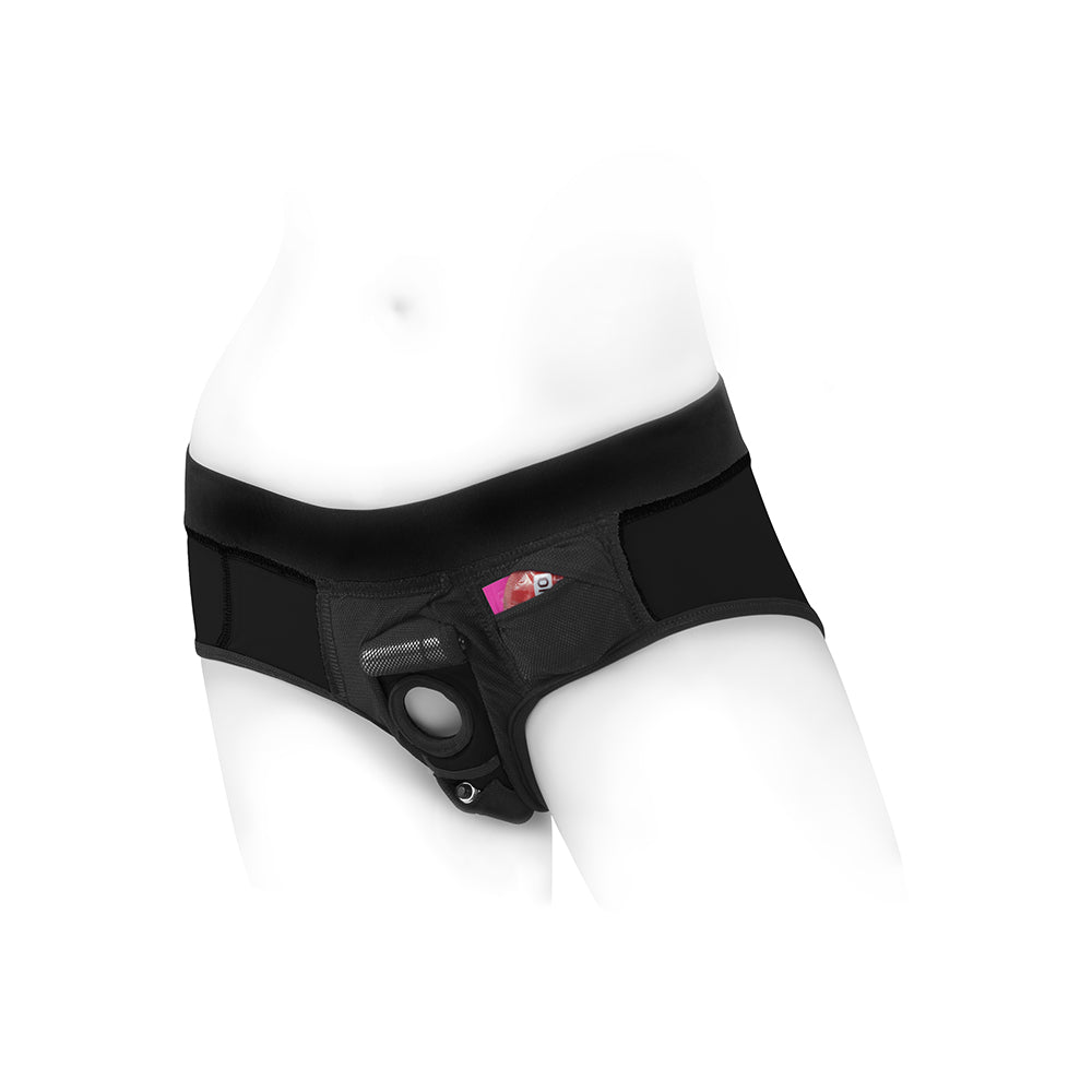 SpareParts Tomboi Nylon Briefs Harness Black Size 4XL - Image 5