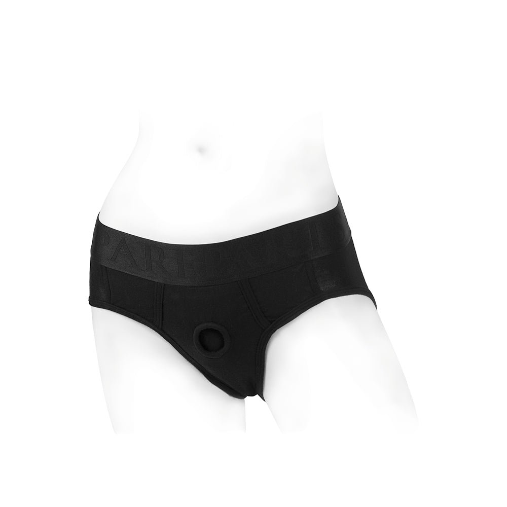 SpareParts Tomboi Rayon Briefs Harness Black Size 2XL - Image 2