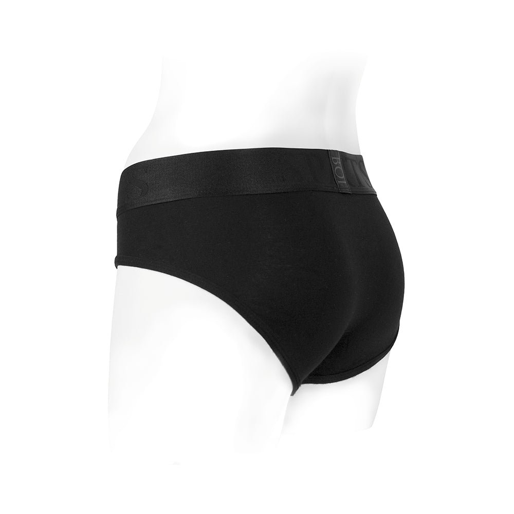 SpareParts Tomboi Rayon Briefs Harness Black Size 2XL - Image 3