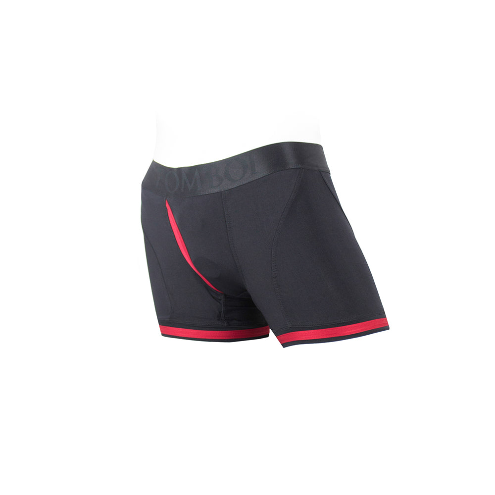 SpareParts Tomboii Nylon Boxer Briefs Harness Black/Red Size 4XL - Image 3