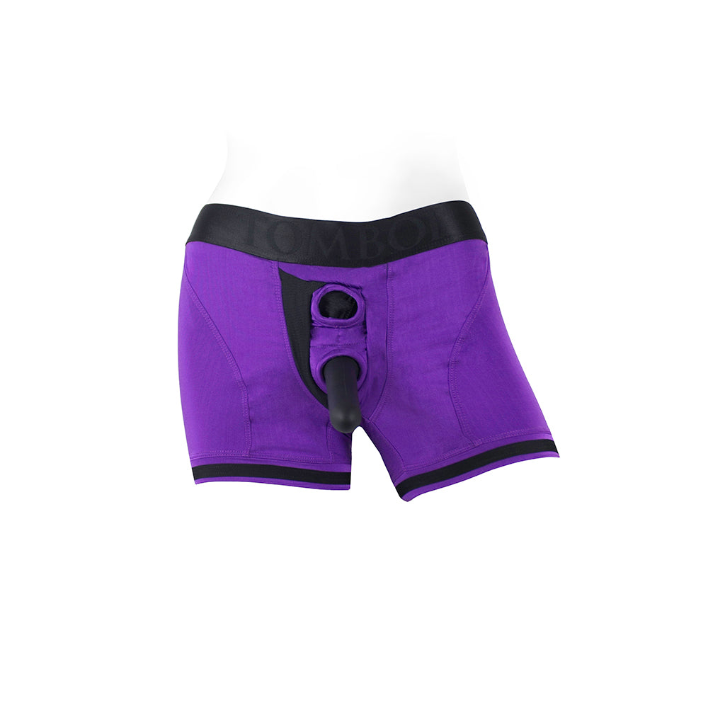 SpareParts Tomboii Nylon Boxer Briefs Harness Purple/Black Size XS - Image 8