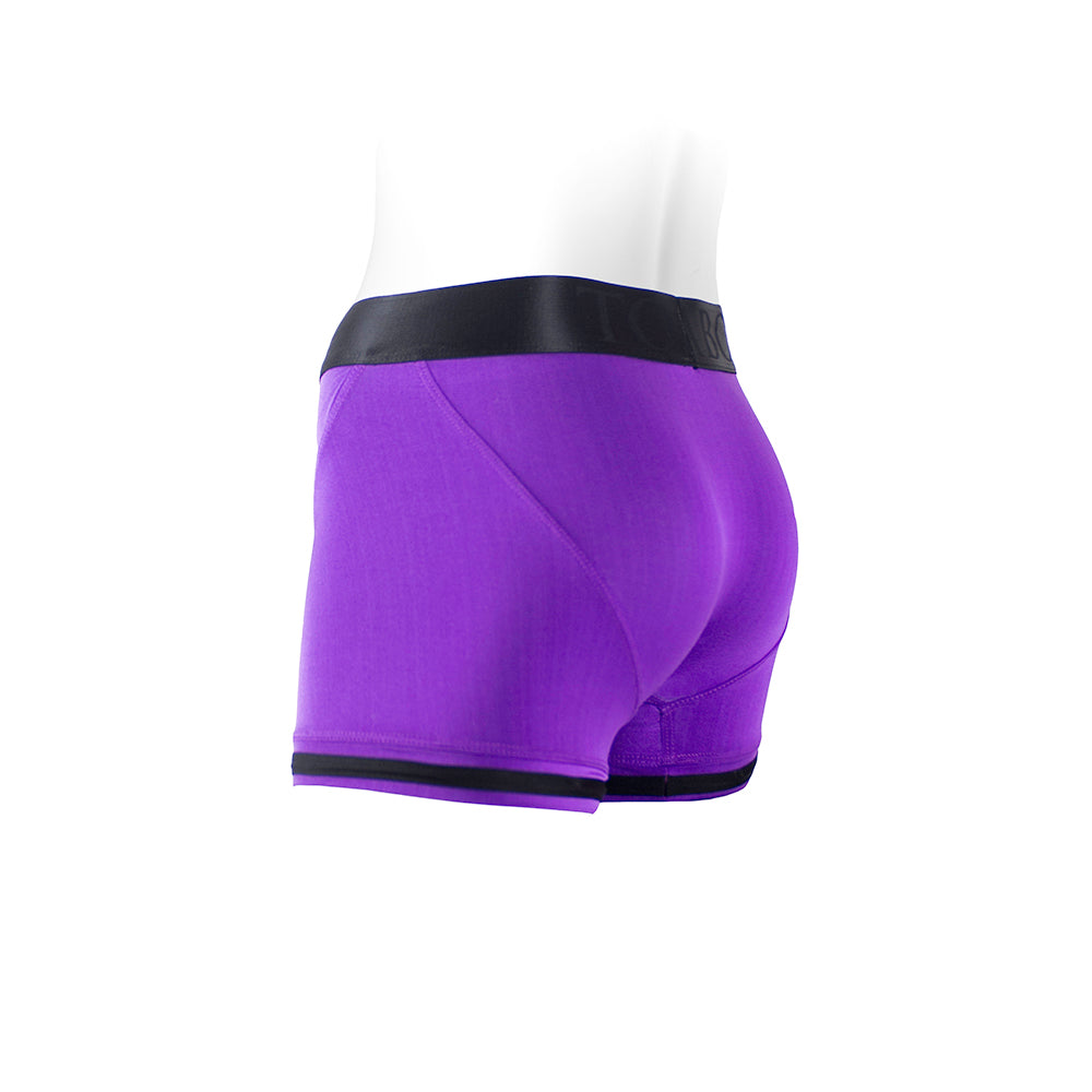 SpareParts Tomboii Nylon Boxer Briefs Harness Purple/Black Size L - Image 4
