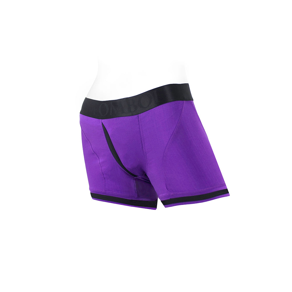 SpareParts Tomboii Nylon Boxer Briefs Harness Purple/Black Size L - Image 9