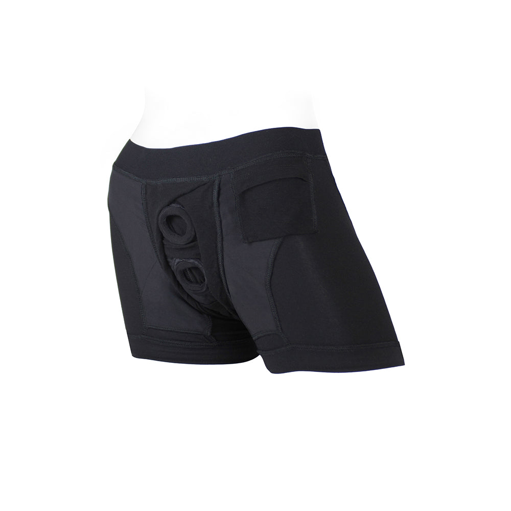 SpareParts Tomboii Rayon Boxer Briefs Harness Black Size XS - Image 6