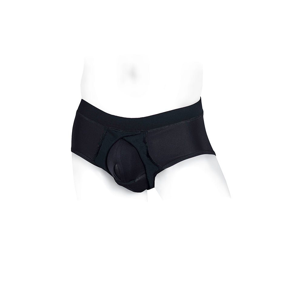 SpareParts Pete Briefs Nylon Packing Underwear Black Size 3XL - Image 5