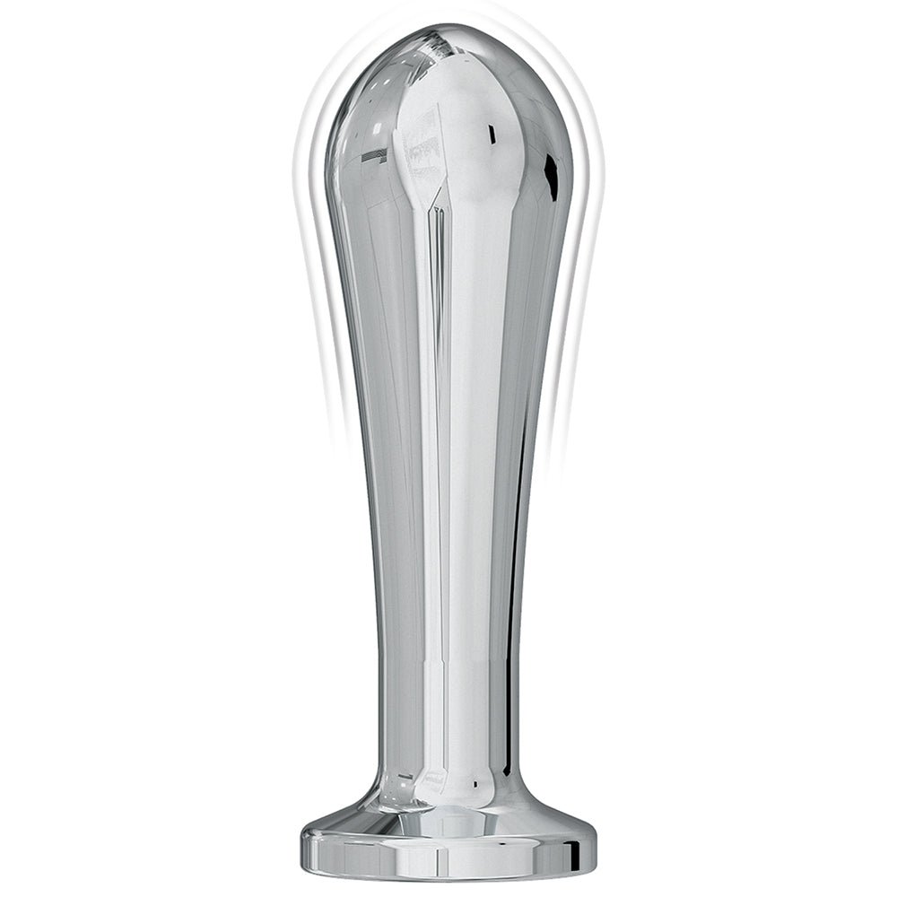 Nasstoys Ass-Sation Remote Vibrating Metal Anal Bulb Silver - Image 3