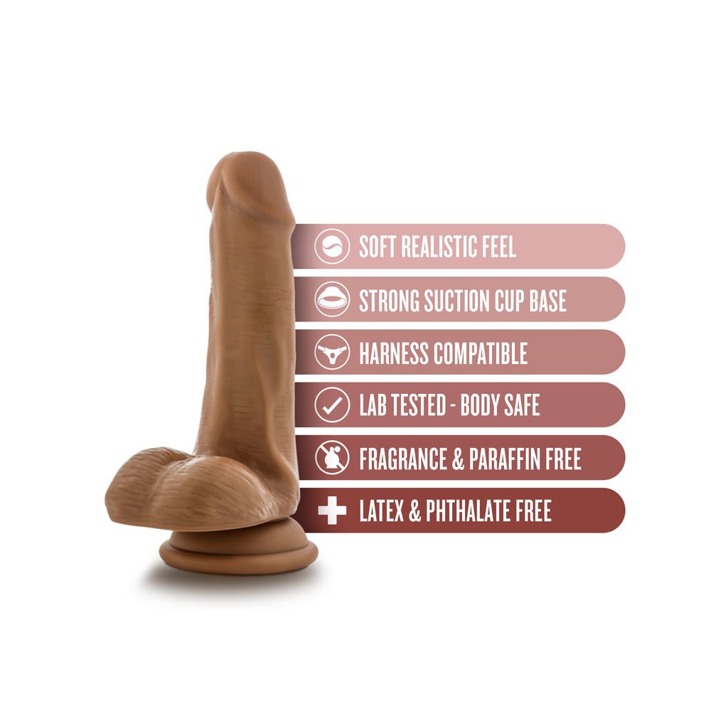 Dr. Skin Dr. Jeffrey Realistic 6.5 in. Dildo with Balls Tan - Image 8