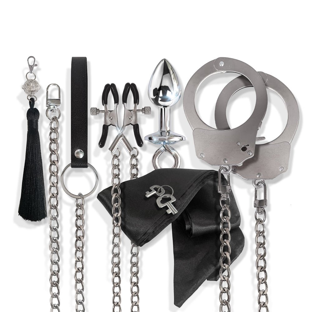 Nixie Metal Bondage 8-Piece Kit Silver - Image 3