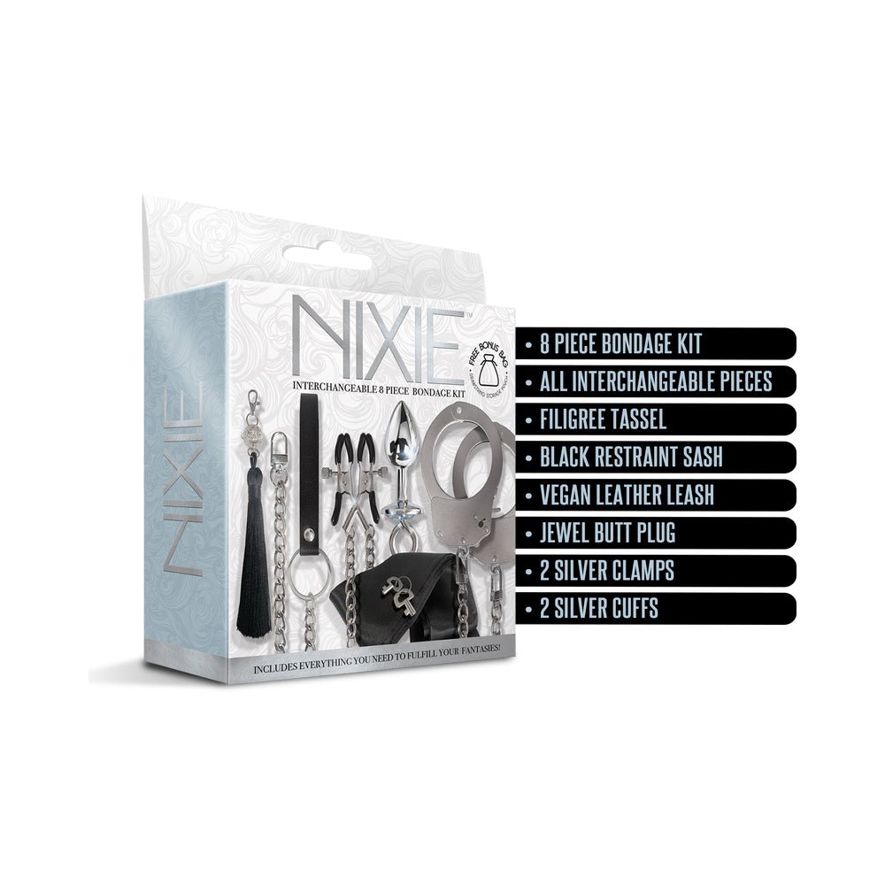 Nixie Metal Bondage 8-Piece Kit Silver - Image 10