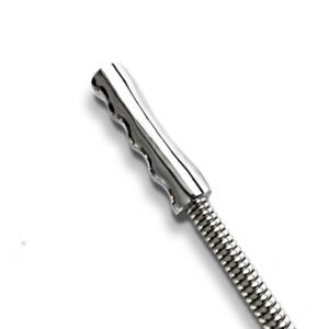 Nixie Metal Riding Crop Flaming Heart - Image 3