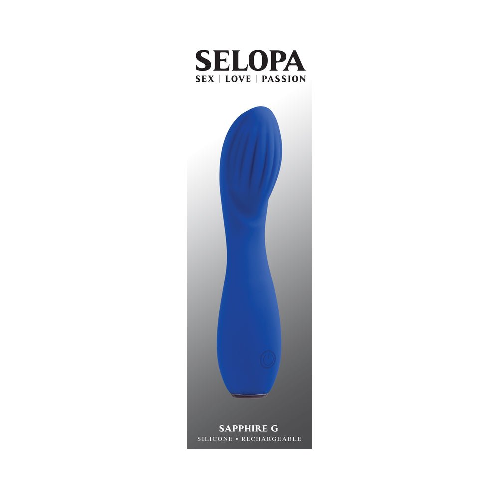 Selopa Sapphire G Rechargeable Vibe Silicone Blue - Image 9