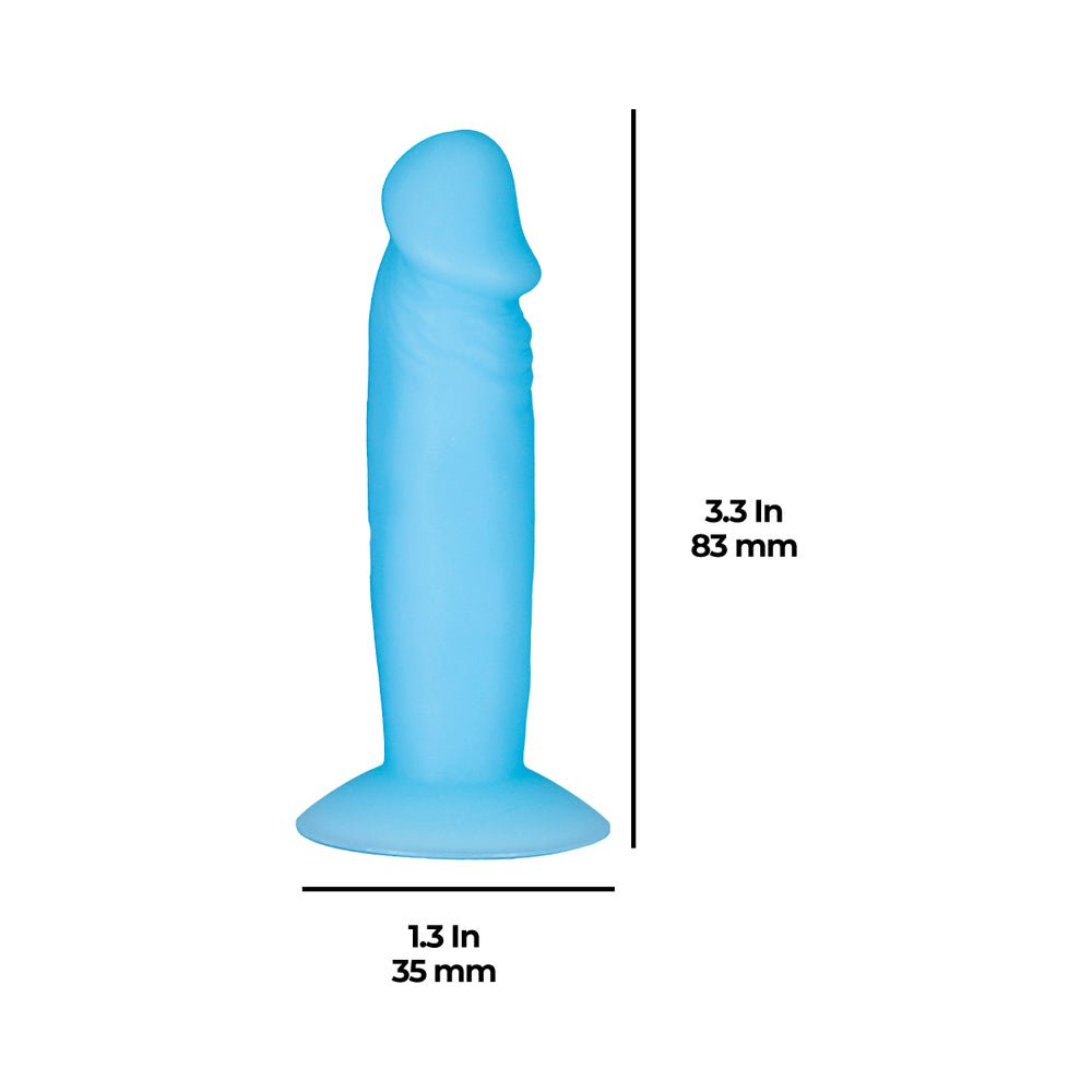 Addiction Silly Willy Glow-in-the-Dark 3.3 in. Silicone Dildo 12-Piece Fishbowl Display - Image 10