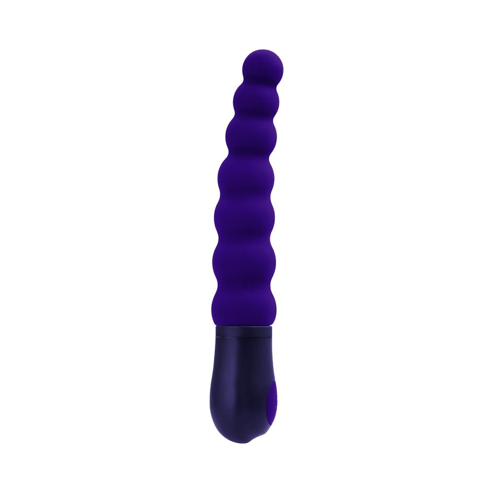 Selopa Beaded Beauty Silicone Vibrator Purple - Image 4
