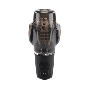Alternative view of Zero Tolerance A Sucking Good Time Rechargeable Vibrating Stroker Black Smoke