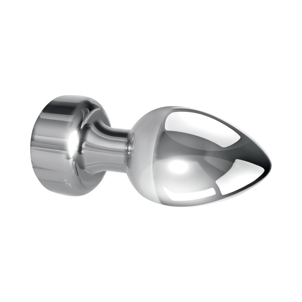 Gender X Rockin'' Metal Plug XL Rechargeable Vibrating Anal Plug Aluminum Silver - Image 4