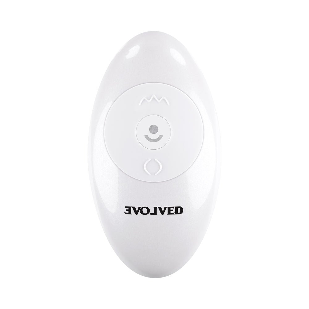 Evolved In Thrust We Trust Rechargeable Silicone Thrusting Vibrating Dildo with Remote Light - Image 8