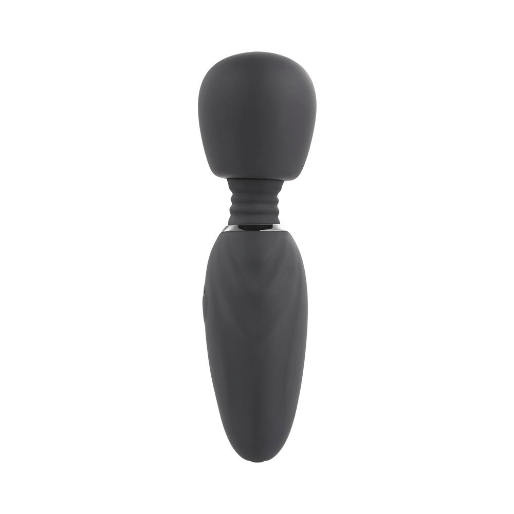 Selopa Buzz One Out Rechargeable Silicone Mini Wand Vibrator Black - Image 2