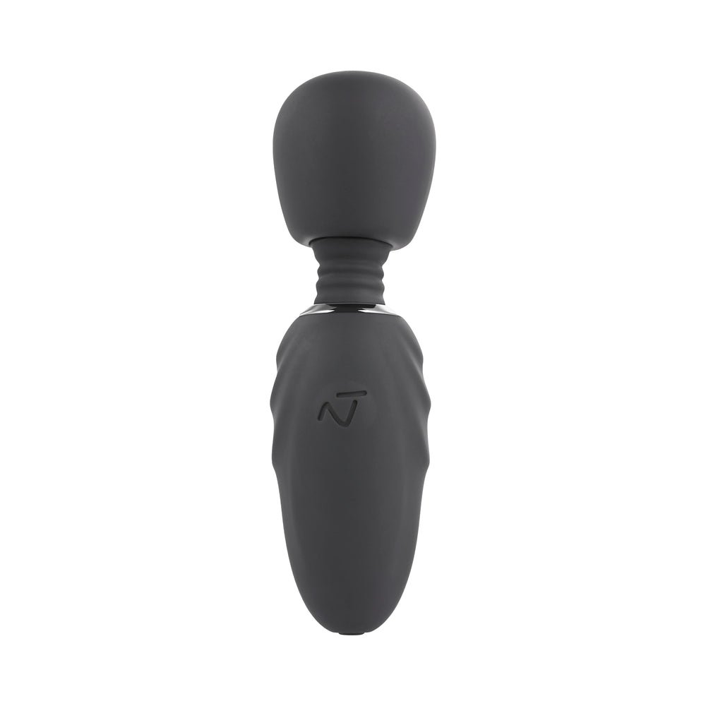 Selopa Buzz One Out Rechargeable Silicone Mini Wand Vibrator Black - Image 5