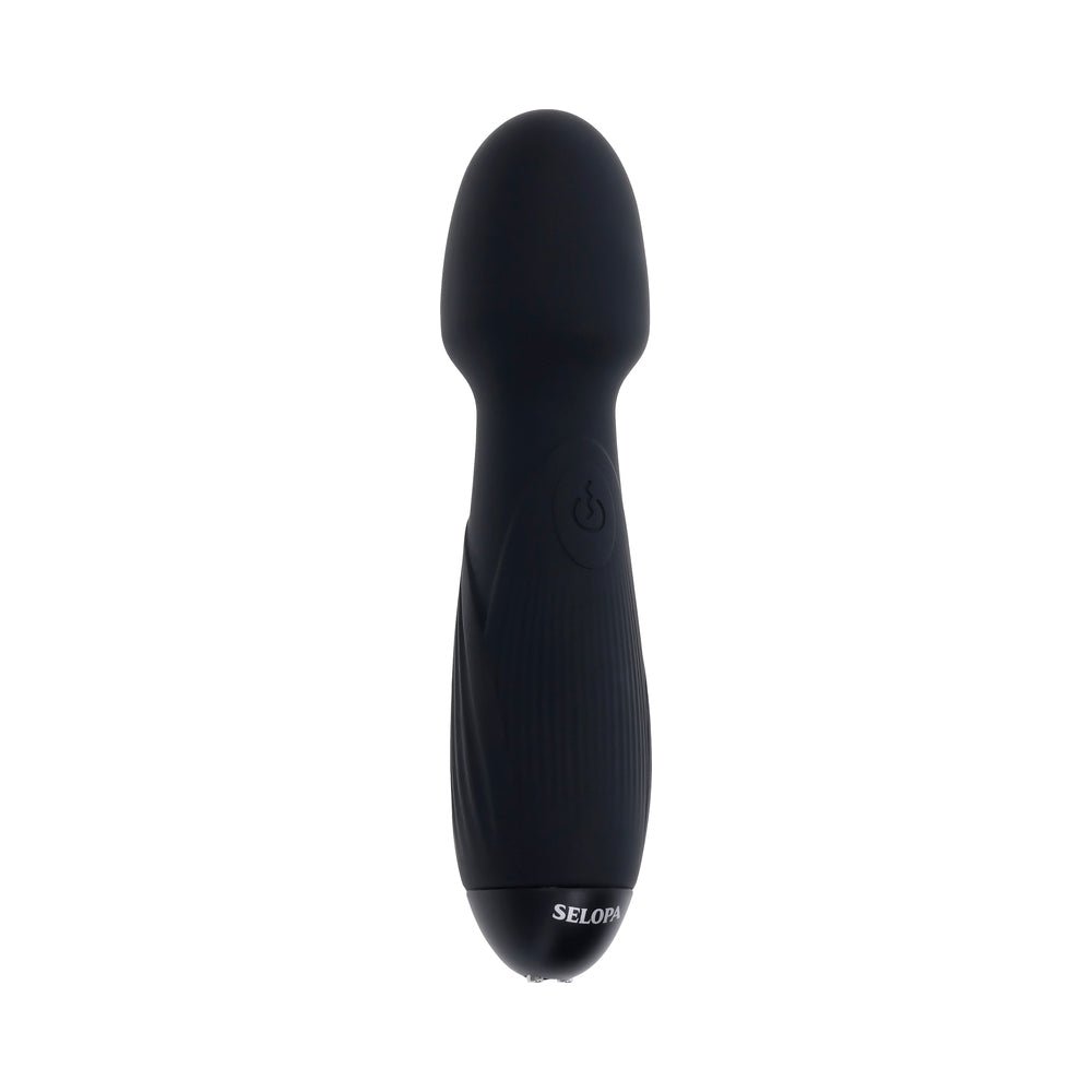 Selopa Power Trip Rechargeable Vibrating Wand Silicone Black - Image 5